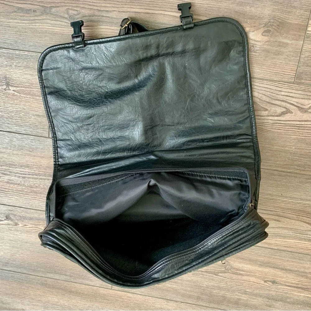 mens leather laptop briefcase 14/16”